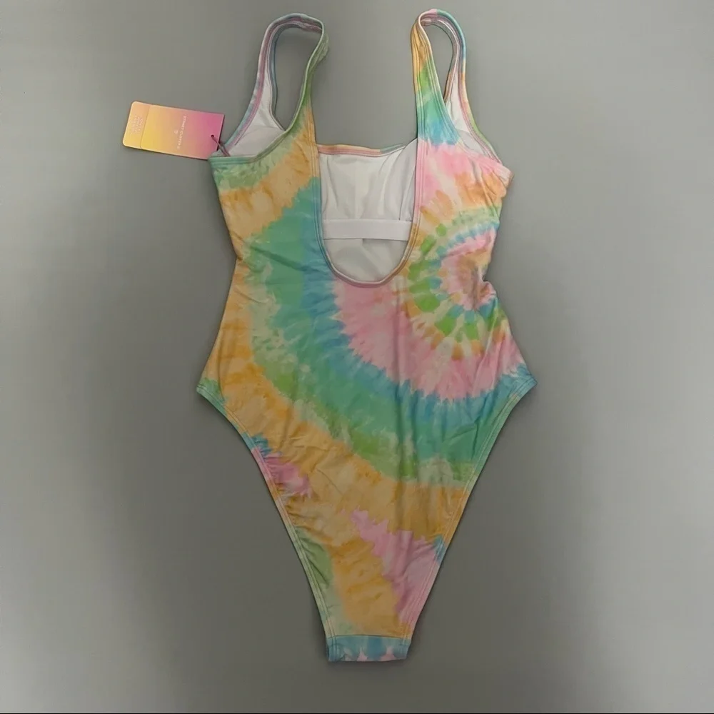 STONEY Clover Lane X Target Tie Dye Cheeky High Leg One Piece Swim Suit XXS - Picture 4 of 12